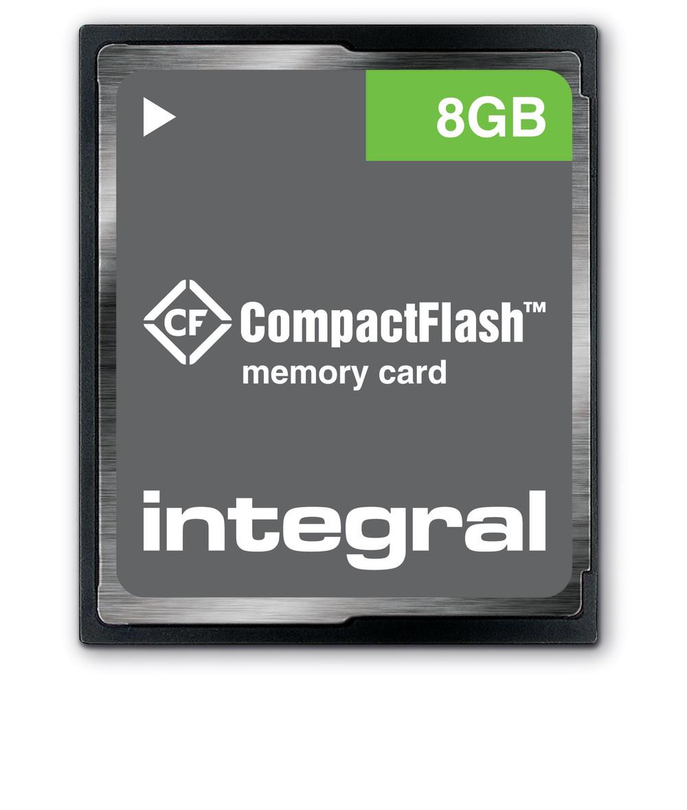 Integral 8GB CompactFlash Card CFast (8GB COMPACT FLASH MEMORY CARD CF 100X TRANSFER INTEGRAL)