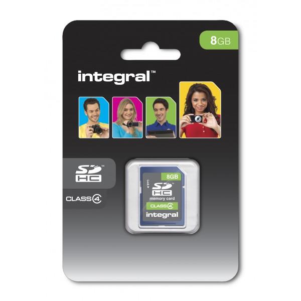 Integral SDHC 8GB Class 4 Classe 4 (8GB SDHC MLC FLASH CL4 NO DUALBOX INTEGRAL)