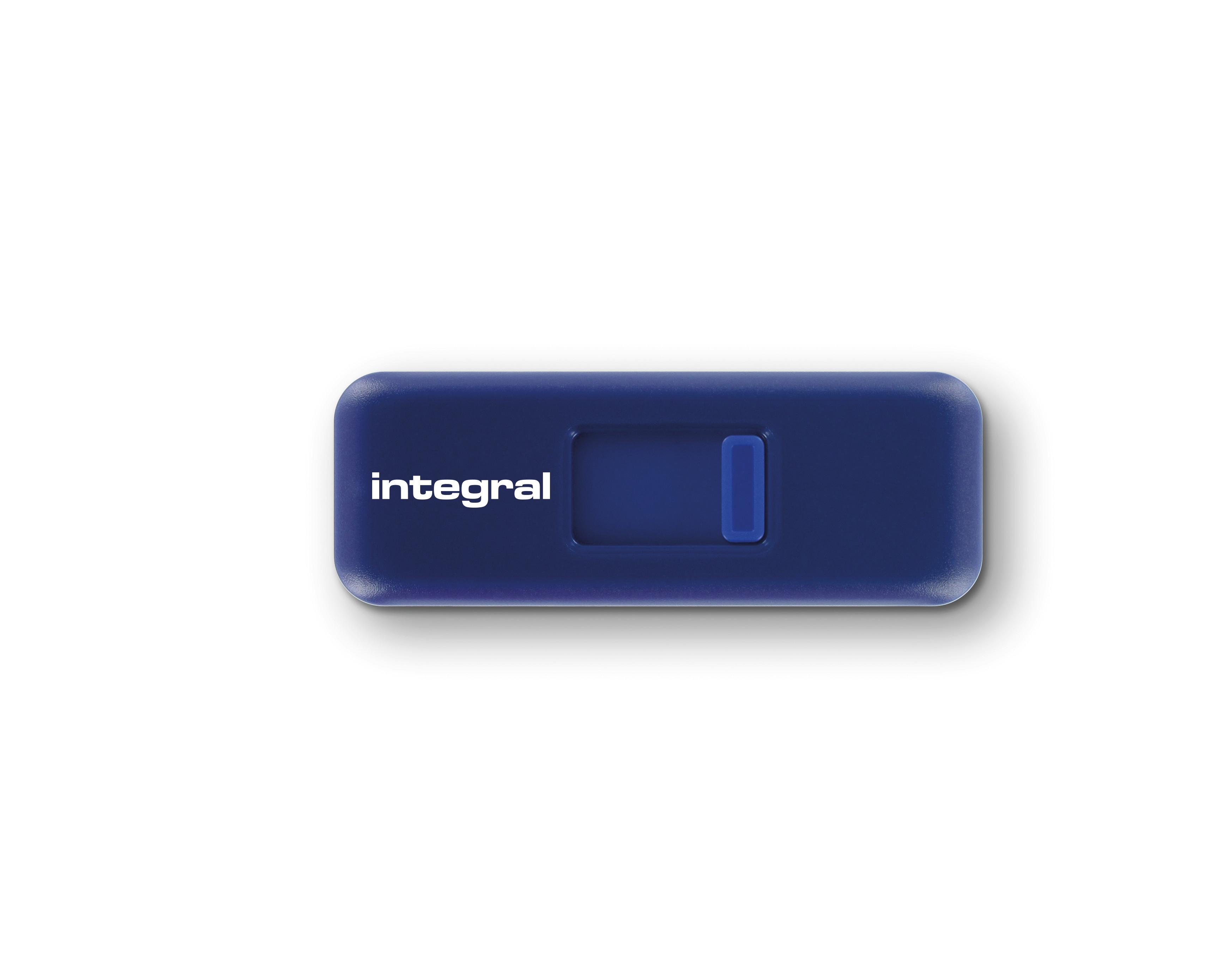 Integral 16GB USB3.0 DRIVE SLIDE BLUE UP TO R-80 W-10 MBS unit flash USB USB tipo A 3.2 Gen 1 3.1 Gen 1 Blu (16GB USB3.0 DRIVE