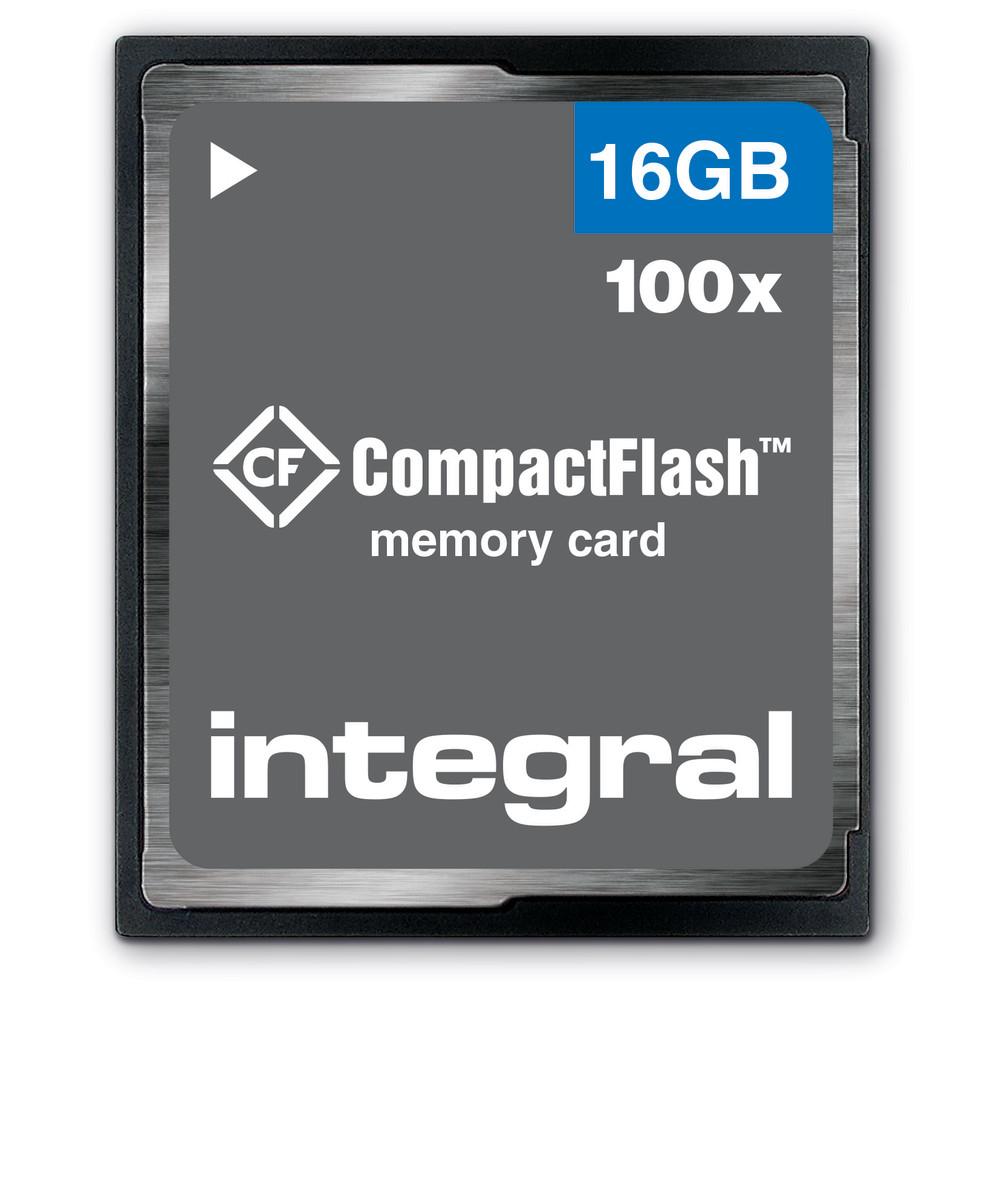 Integral 16GB CompactFlash Card CFast (16GB COMPACT FLASH MEMORY CARD CF 100X TRANSFER INTEGRAL)