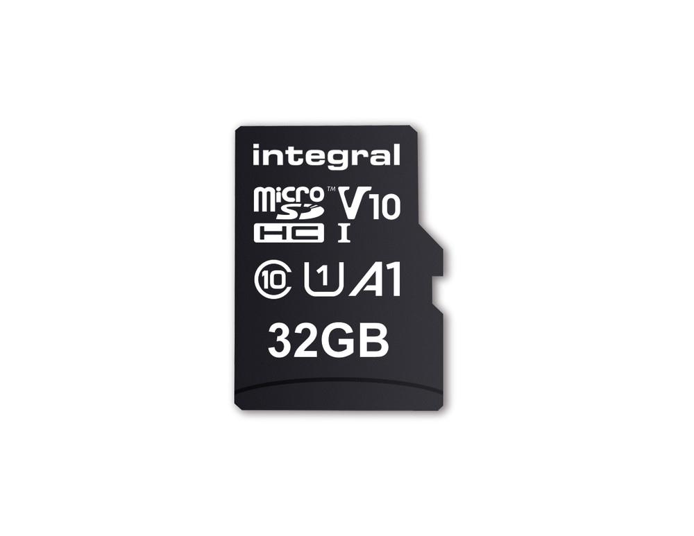 Integral 32GB HIGH SPEED MICROSDHC/XC V10 UHS-I U1 MicroSD (32GB MICRO SDHC UHS-1 U1 CL10 V10 A1 UP TO 100MBS READ INTEGRAL)