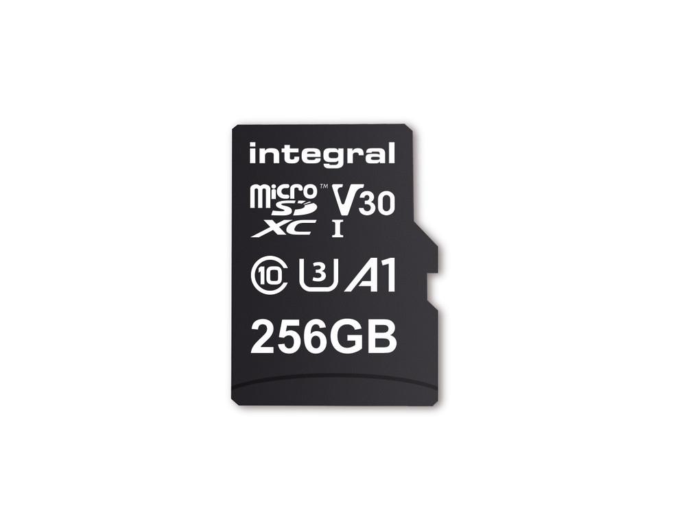 Integral INMSDX256G-100V30 memoria flash 256 GB MicroSD UHS-I (256GB MICRO SD CARD SDXC UHS-1 U3 CL10 V30 A1 UP TO R-100 MBS IN