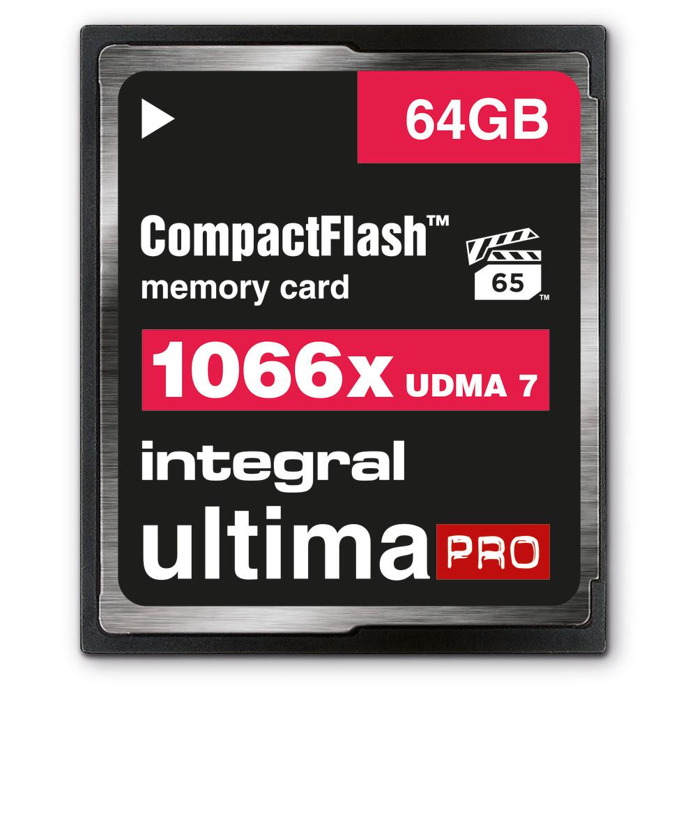 Integral INCF64G1066X memoria flash 64 GB CompactFlash (64GB COMPACT FLASH MEMORY CARD CF UDMA 7 VPG-65 UP TO R-155 W-130 1066X