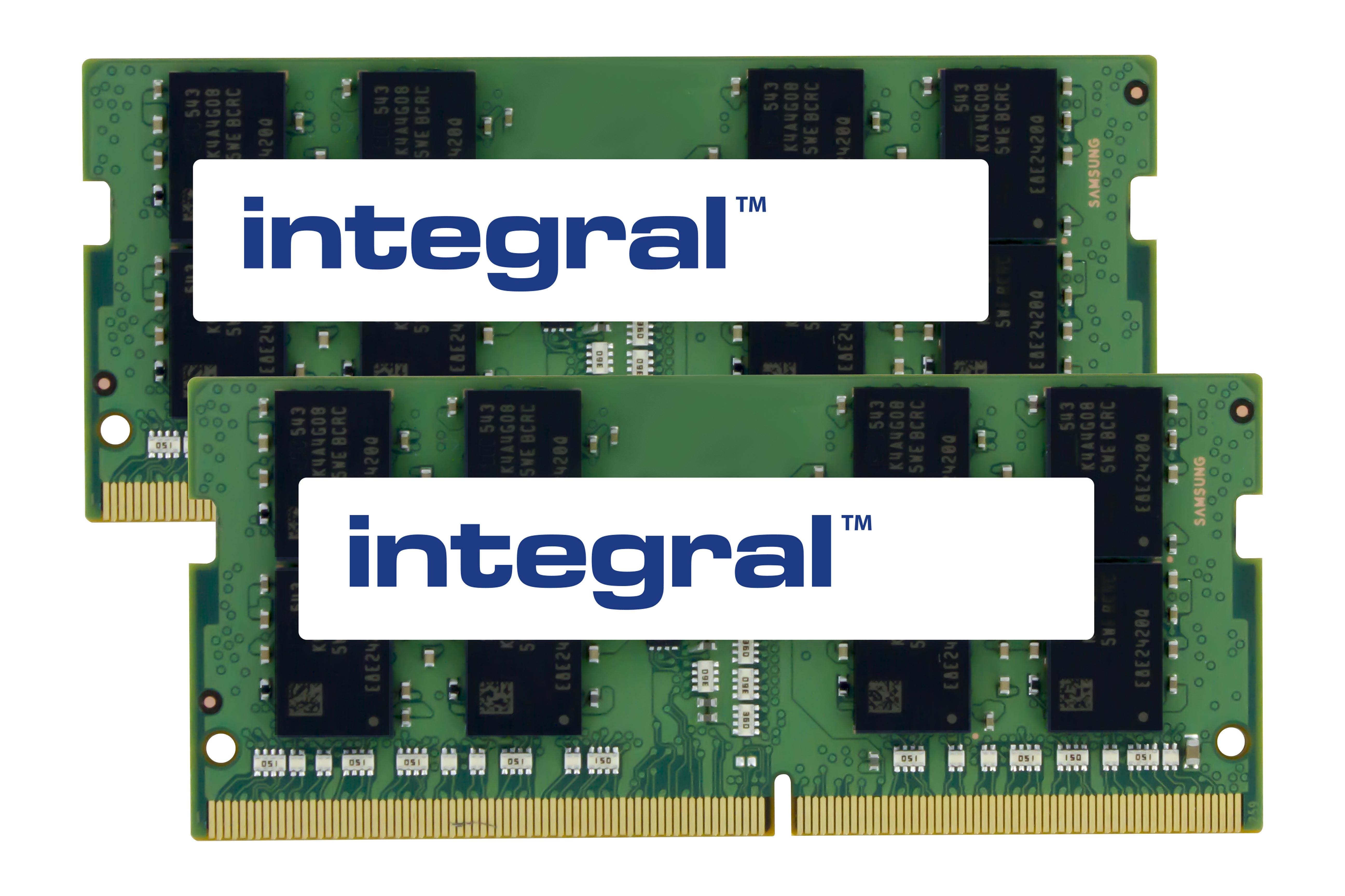 Integral 32GB [2x16GB] DDR4 2666MHz NOTEBOOK NON-ECC MEMORY MODULE memoria (32GB [2x16GB] LAPTOP RAM KIT DDR4 2666MHZ PC4-21300