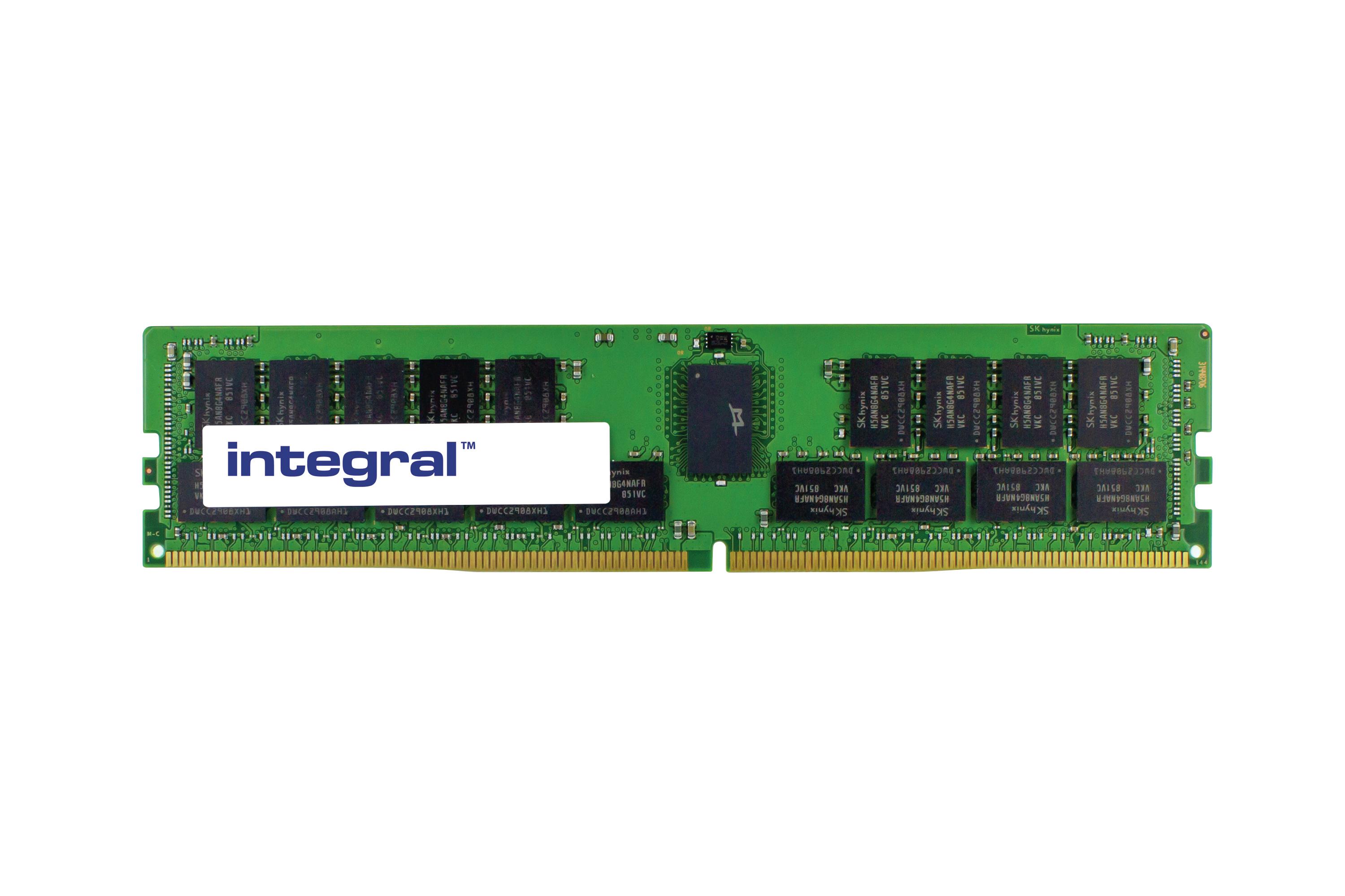 Integral 32GB SERVER RAM MODULE DDR4 3200MHZ PC4-25600 REGISTERED ECC RANK2 1.2V 2GX8 CL22 memoria 1 x 32 GB Data Integrity Che