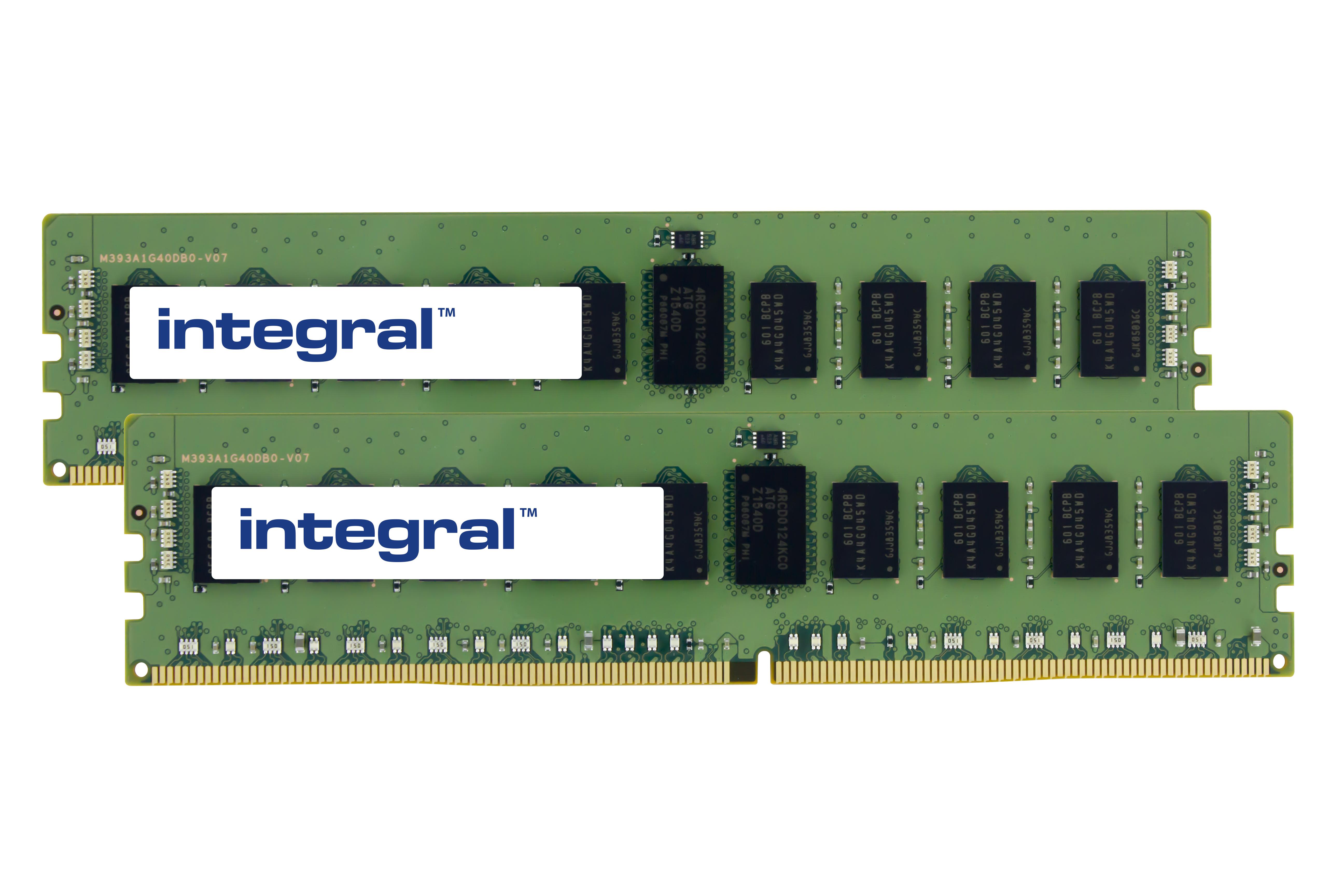 Integral 32GB [2x16GB] SERVER RAM MODULE KIT DDR4 2933MHZ PC4-23400 REGISTERED ECC RANK2 1.2V 1GX8 CL21 memoria Data Integrity