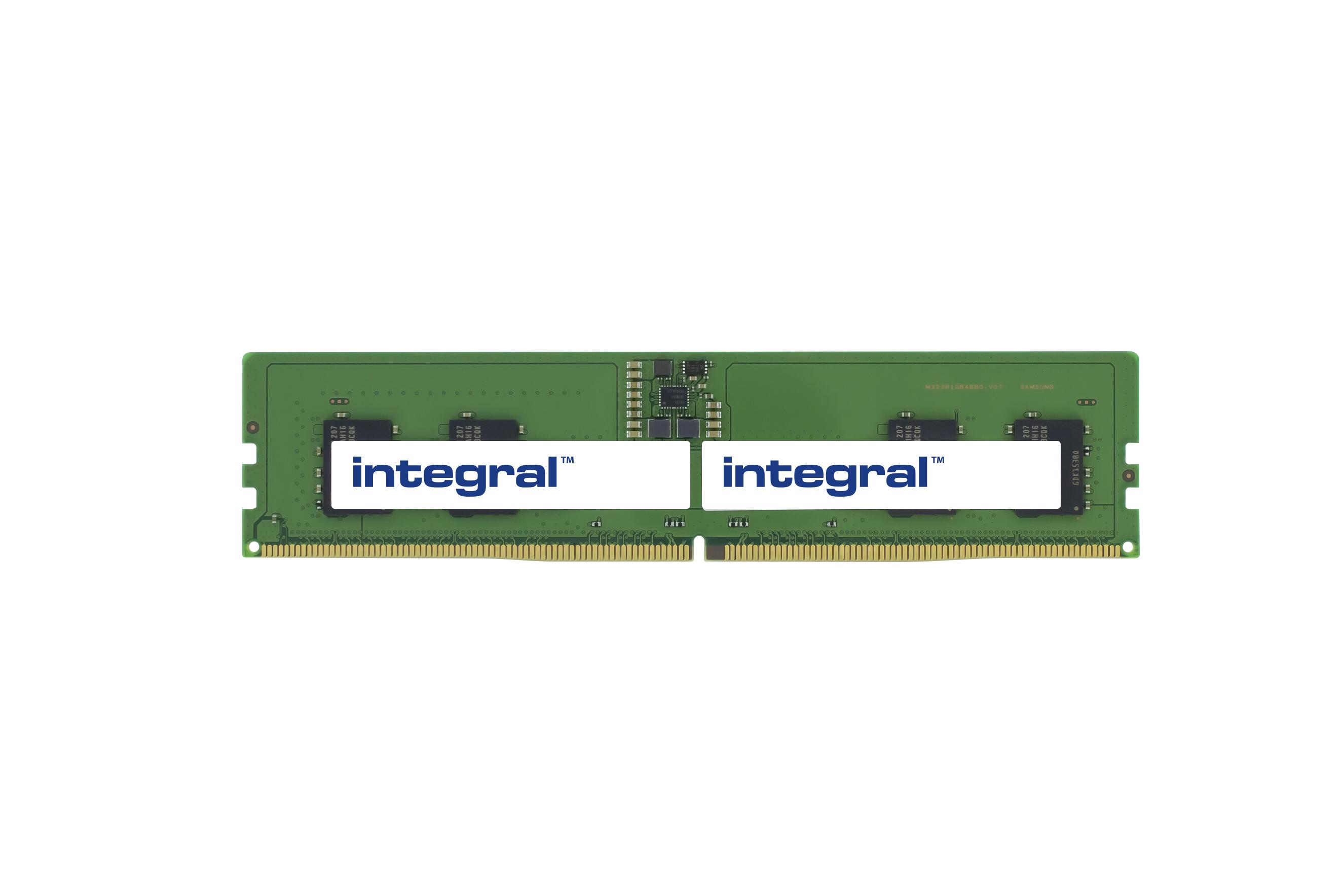 Integral 8GB PC RAM MODULE DDR5 4800MHZ PC5-38400 UNBUFFERED NON-ECC 1.1V 1GX16 CL40 memoria 1 x 8 GB (8GB PC RAM MODULE DDR5 4