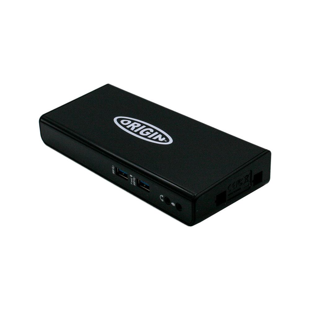 Origin Storage 40A80045UK-OS replicatore di porte e docking station per laptop USB 3.2 Gen 1 (3.1 Gen 1) Type-A Nero