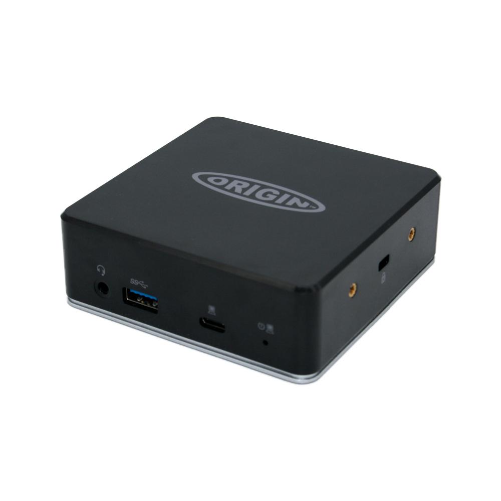 Origin Storage OSDOCK-MMUSBCA replicatore di porte e docking station per laptop USB 3.2 Gen 2 [3.1 Gen 2] Type-C Nero, Argento