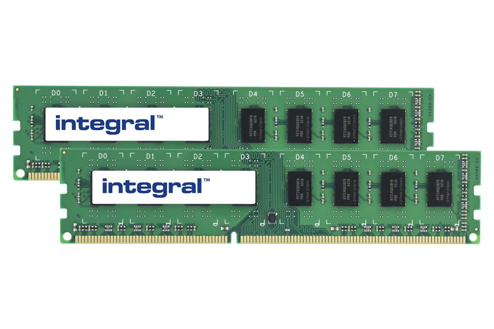 Integral 16GB [2X8GB] PC RAM Module DDR3 1600MHZ UNBUFFERED DIMM KIT OF 2 EQV. TO KVR16N11K2/16 FOR KINGSTON memoria (16GB [2X8