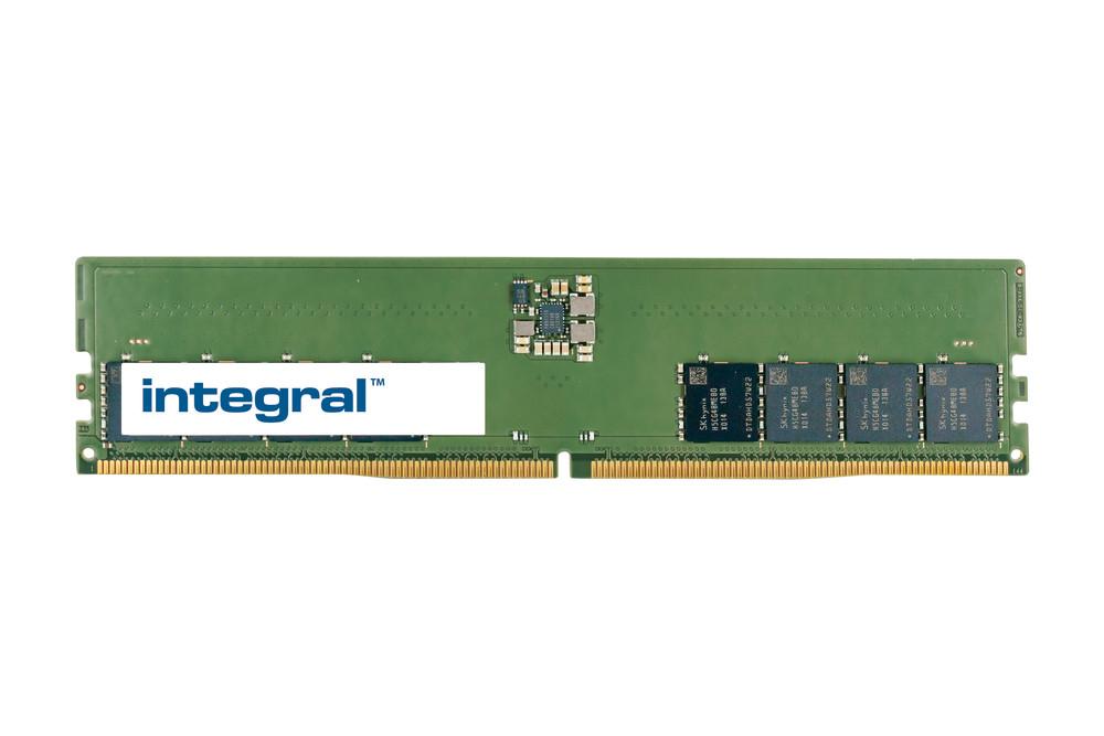 Integral 16GB PC RAM MODULE DDR5 4800MHZ PC5-38400 UNBUFFERED NON-ECC 1.1V 2GX8 CL40 EQV. TO 4M9Y0AA F/ HP/COMPAQ / HPE memoria