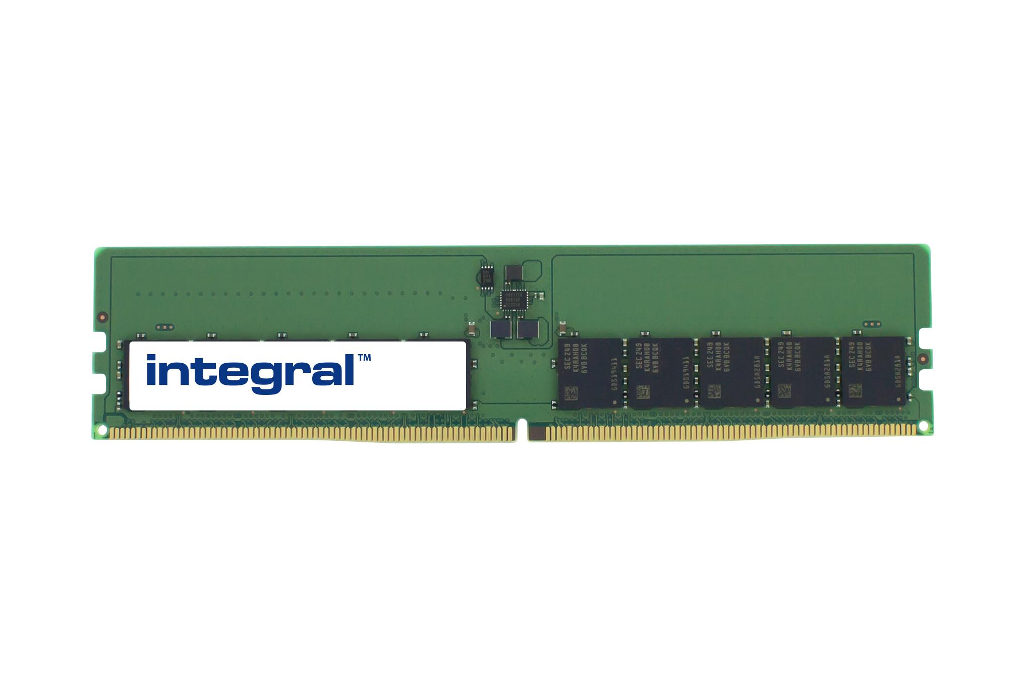 Integral 16GB PC RAM MODULE DDR5 4800MHZ UNBUFFERED EQV. TO MTC10C1084S1EC48BR F/ MICRON memoria 1 x 16 GB Data Integrity Check