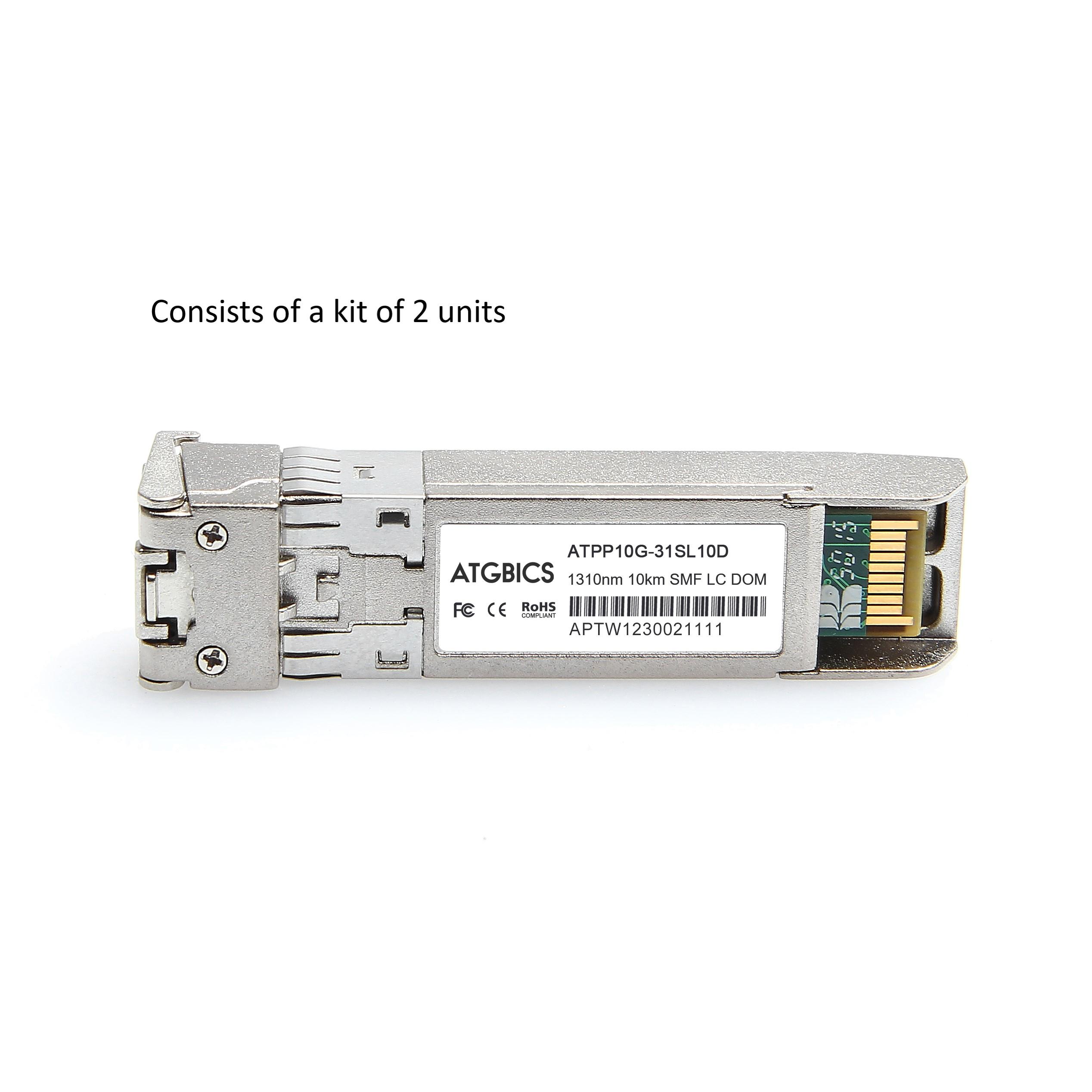 ATGBICS UF-SM-10G-C modulo del ricetrasmettitore di rete Fibra ottica 10000 Mbit/s SFP+ 1310 nm