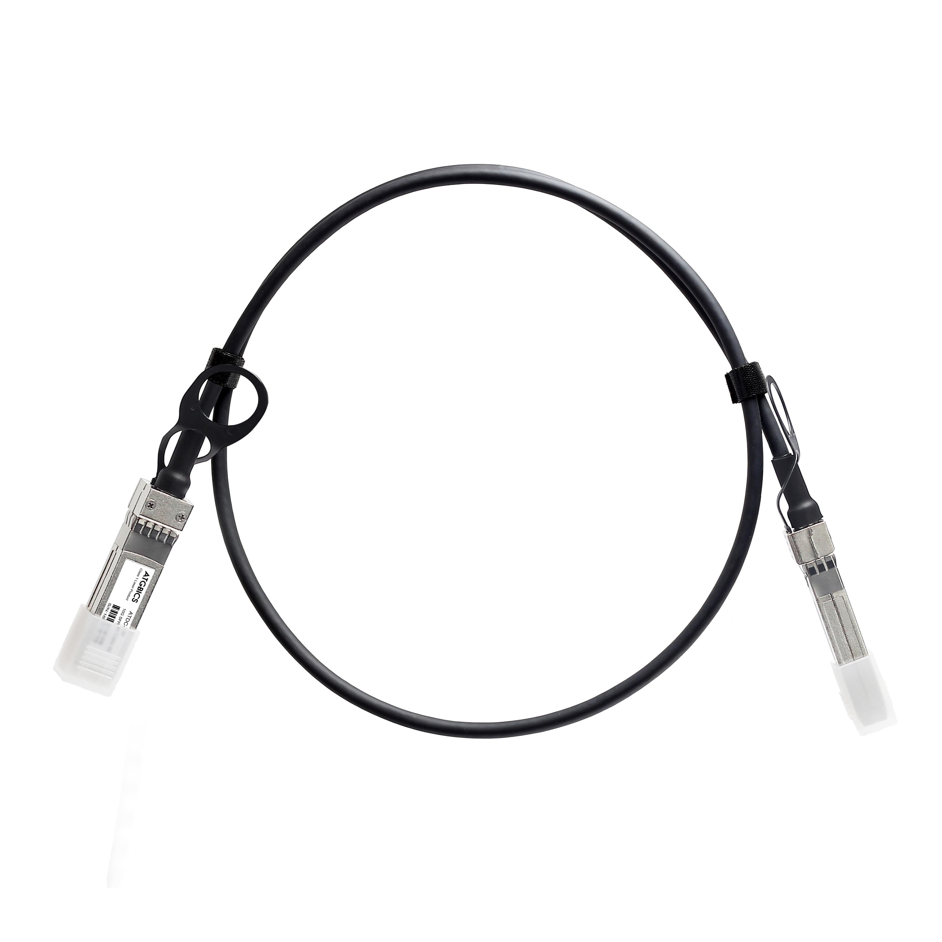 ATGBICS CAB-SFP-SFP-0.5M-C cavo InfiniBand e in fibra ottica 0,5 m SFP+ Nero