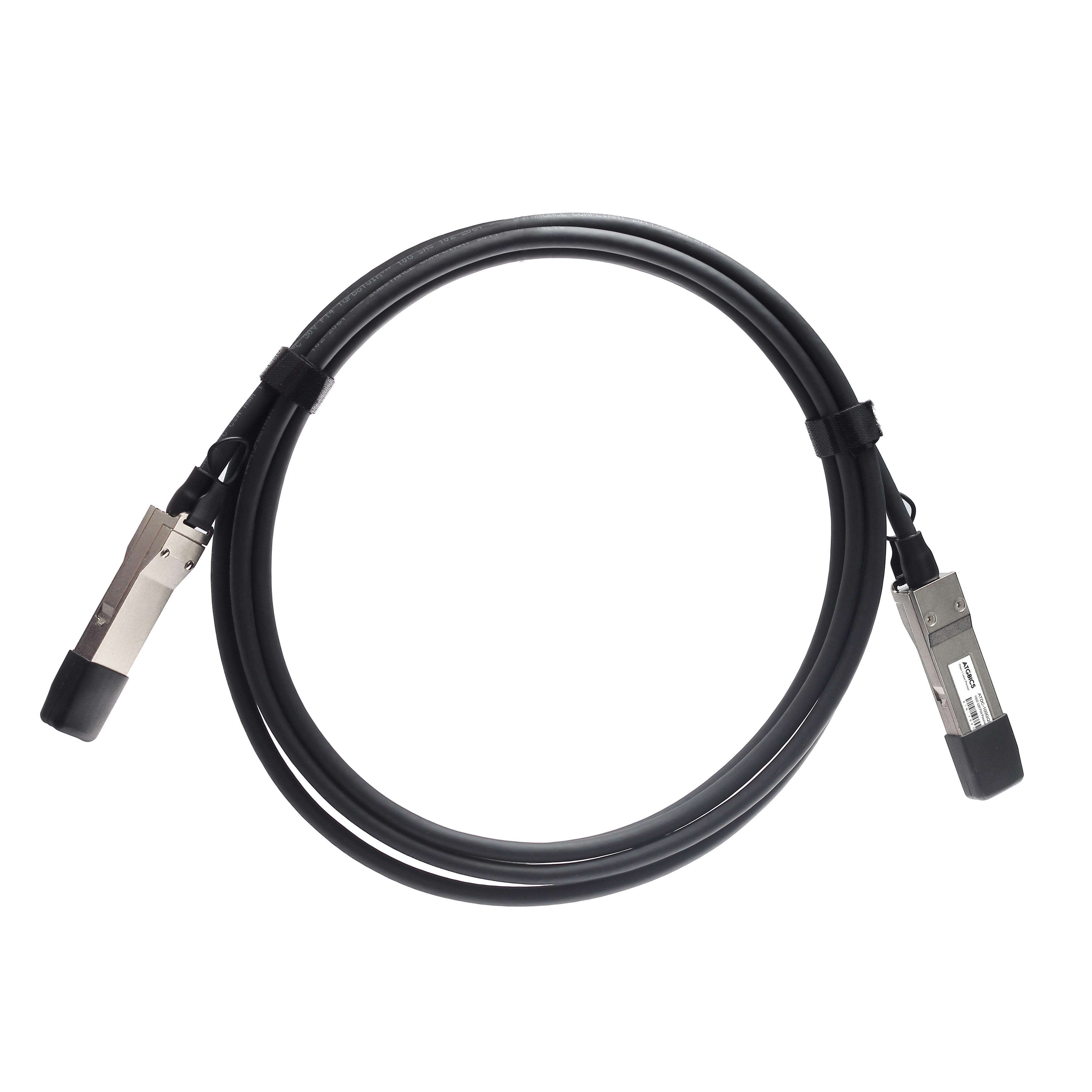 ATGBICS QSFP-100G-CU1M-C cavo InfiniBand e in fibra ottica 1 m QSFP28 Nero