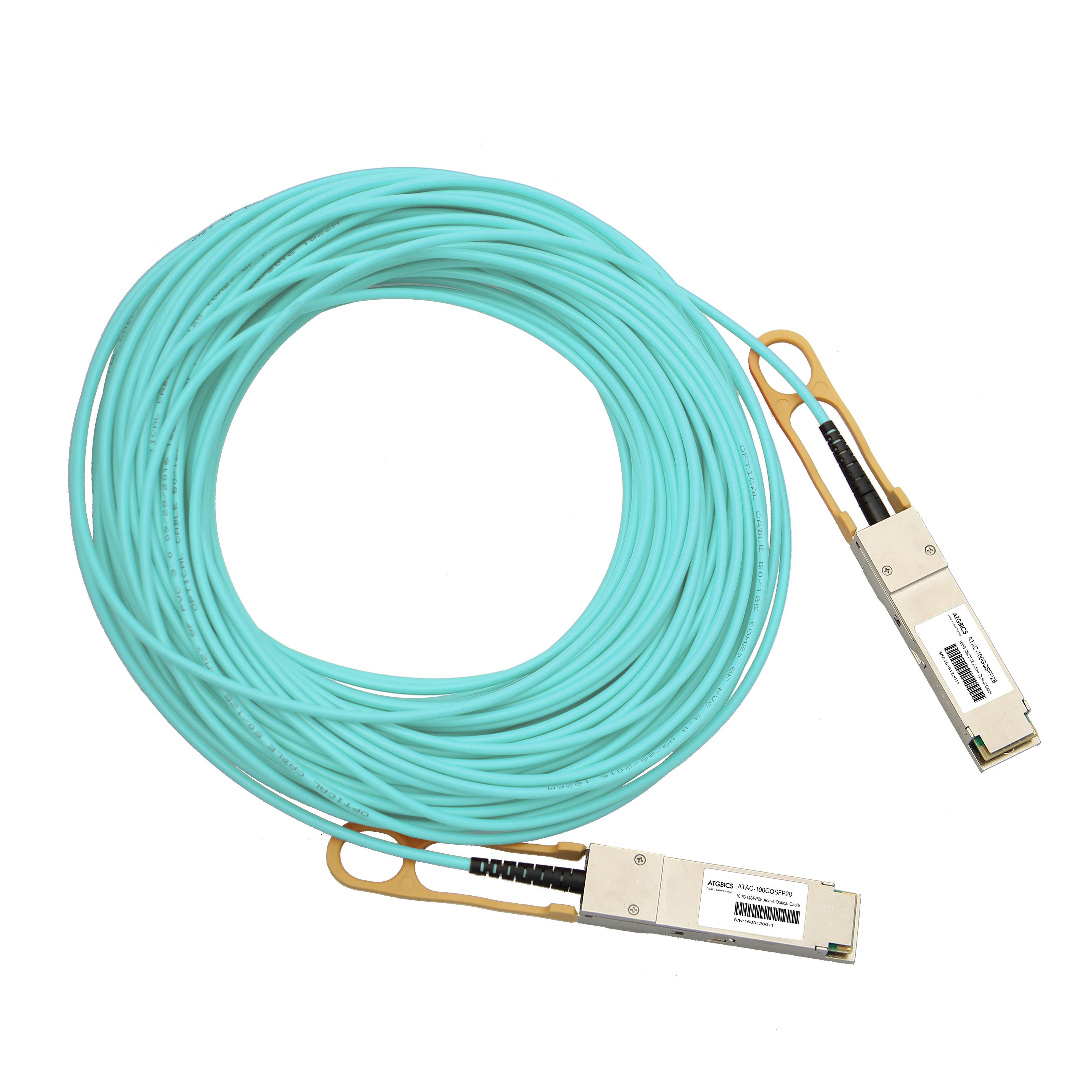 ATGBICS MFA1A00-C001-C cavo InfiniBand e in fibra ottica 1 m QSFP28 Colore acqua