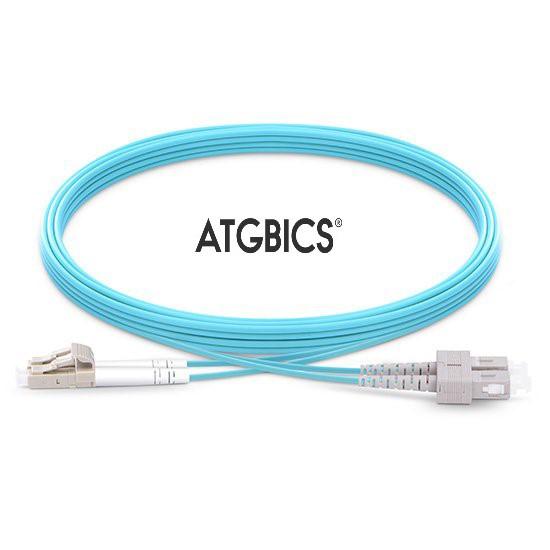 ATGBICS CAB-OM4-LC-SC-2M-D cavo InfiniBand e in fibra ottica OFNR Colore acqua