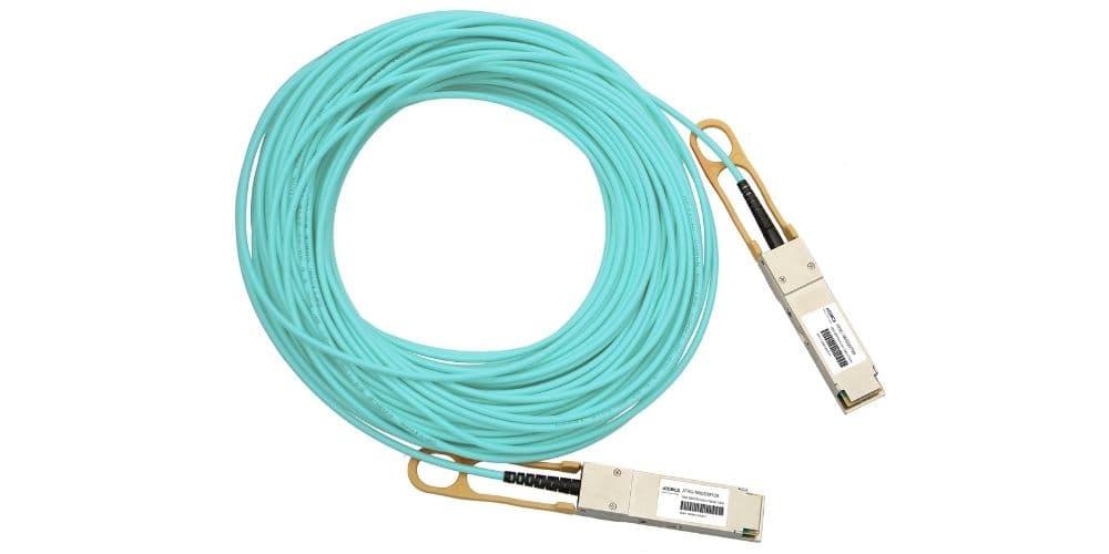 ATGBICS QSFP-100G-AOC15M-HW-C cavo InfiniBand e in fibra ottica 15 m QSFP28 Colore acqua