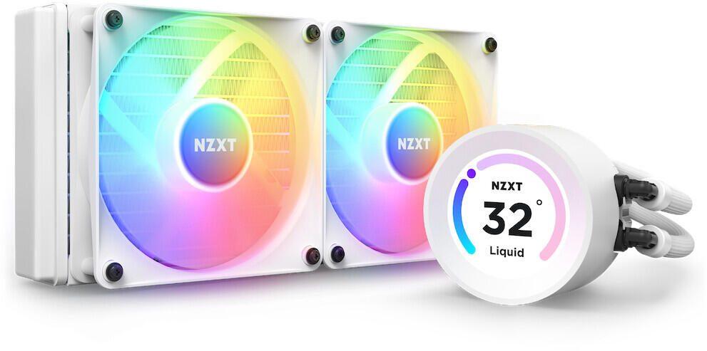 NZXT Kraken Elite 240 RGB Processore Raffreddatore di liquidi tutto in uno 12 cm Bianco 1 pz (NZXT Kraken Elite 240 White RGB F