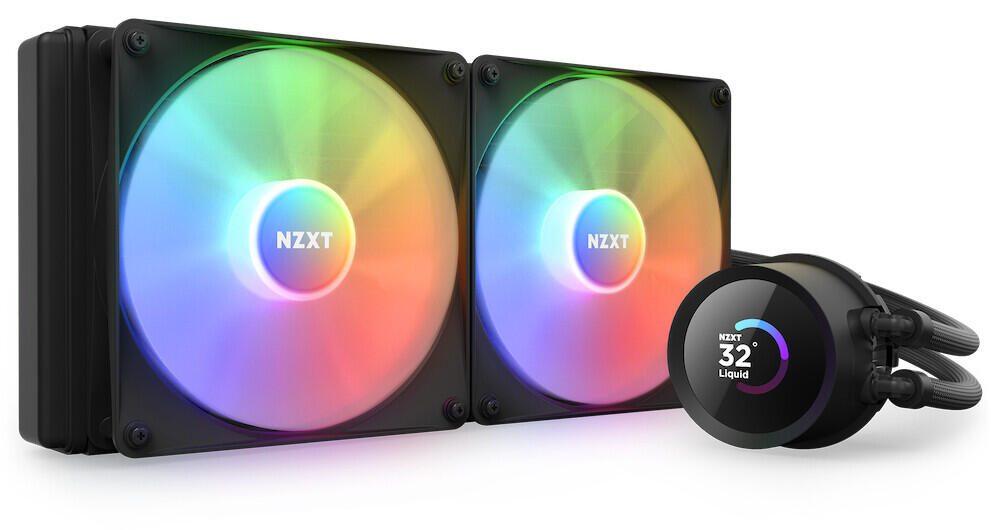 NZXT Kraken 280 RGB Processore Raffreddatore di liquidi tutto in uno 14 cm Nero 1 pz (NZXT KRAKEN 280 RGB LIQ CPU COOLER BLK)