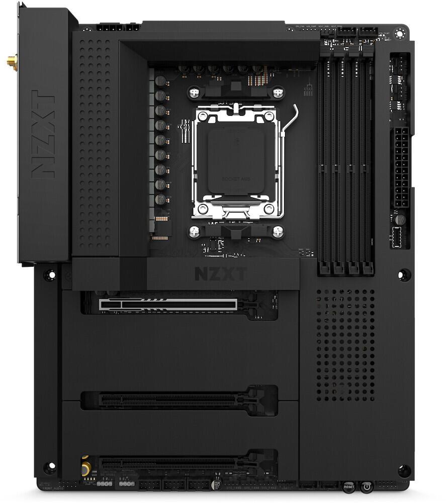 NZXT N7 B650E AMD B650 Presa di corrente AM5 ATX (NZXT N7 B650 MB - Wi-Fi and Black Cover)