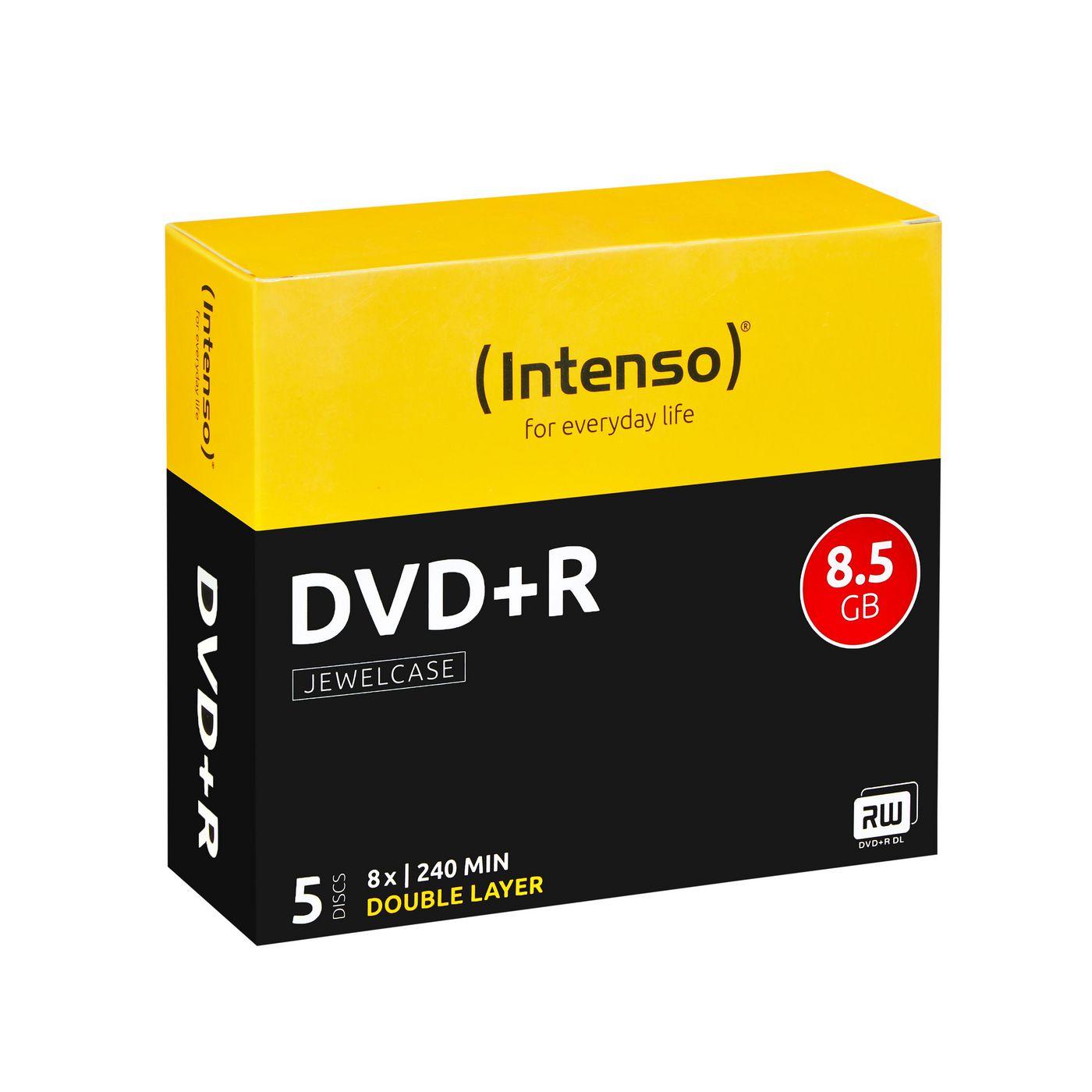 DVD+R 8,5GB, velocità 8x, doppio