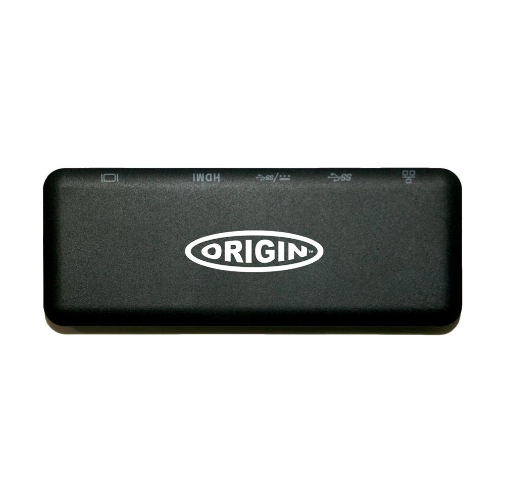 Origin Storage 4X90S92381-OS replicatore di porte e docking station per laptop USB 3.2 Gen 1 [3.1 Gen 1] Type-A + Type-C Nero (