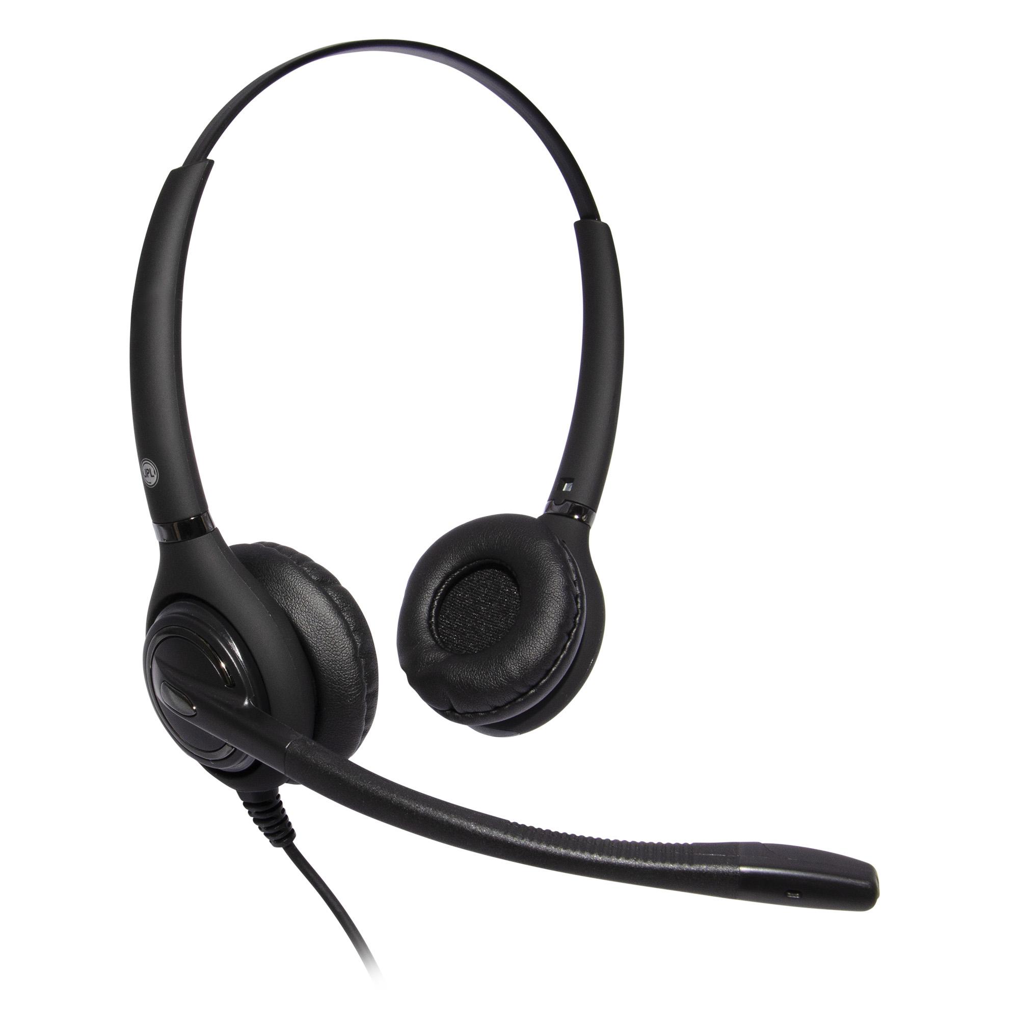 JPL JPL-502S-PB Auricolare Cablato A Padiglione Ufficio Nero, Blu (JPL 502S BIN HEADSET PLX COMP QD)