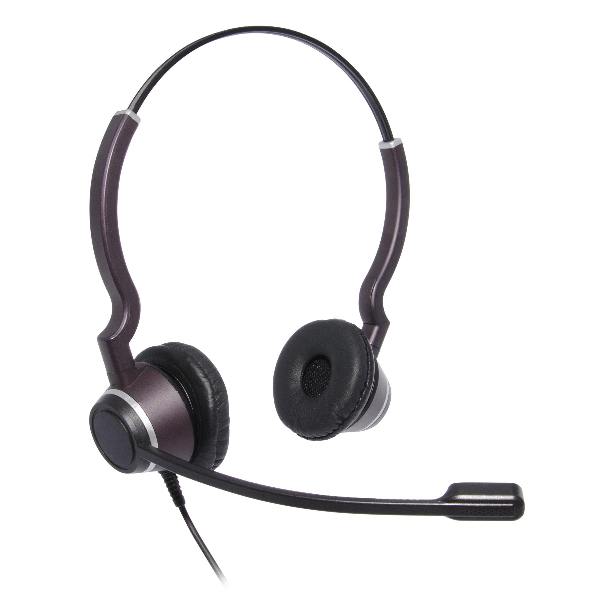 JPL JPL-HAC-2 Auricolare Cablato A Padiglione Ufficio Nero, Porpora (JPL HAC2 BINAURAL HEADSET)