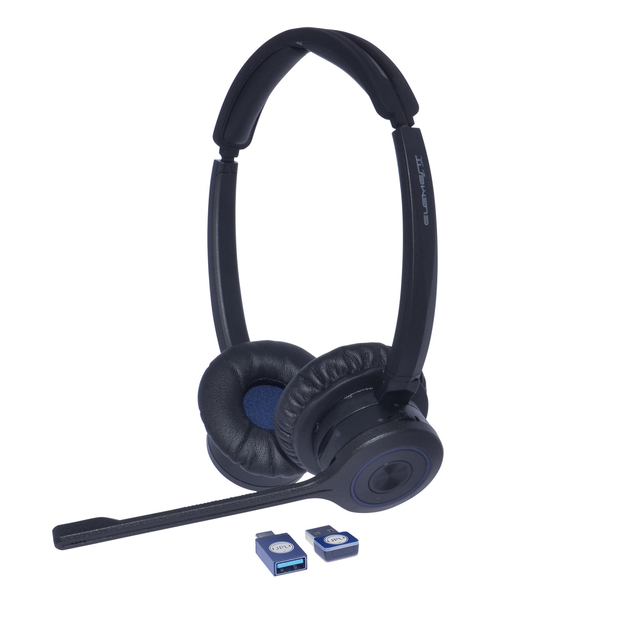 JPL JPL-Element-BT500D Auricolare Wireless A Padiglione Ufficio Bluetooth Nero, Blu (JPL BT 500D BINAURAL NC HEADSET)