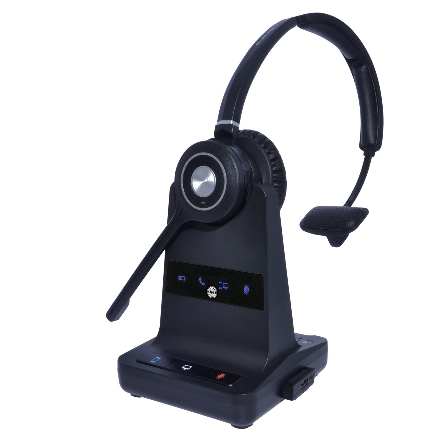 JPL JPL-Explore-USB-M Auricolare Wireless A Padiglione Ufficio Mini-USB Base di ricarica Nero (JPL EXPLORE MONO DECT & USB)