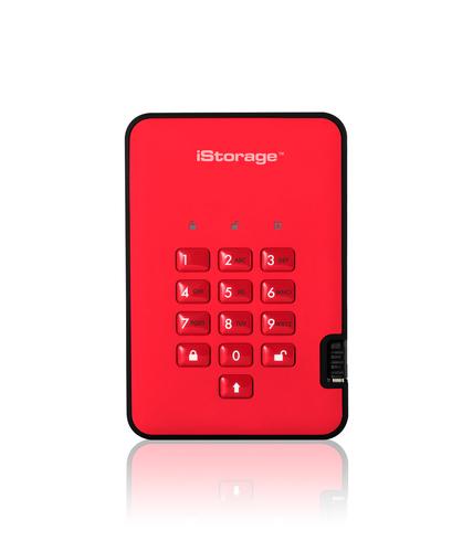 iStorage diskAshur 2 128 GB Rosso (diskAshur2 SSD 256-bit 128GB - Red)