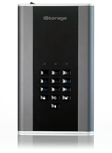 iStorage DiskAshur DT2 disco rigido esterno 18 TB Nero, Grigio (iStorage diskAshur DT2 256-bit 18TB)