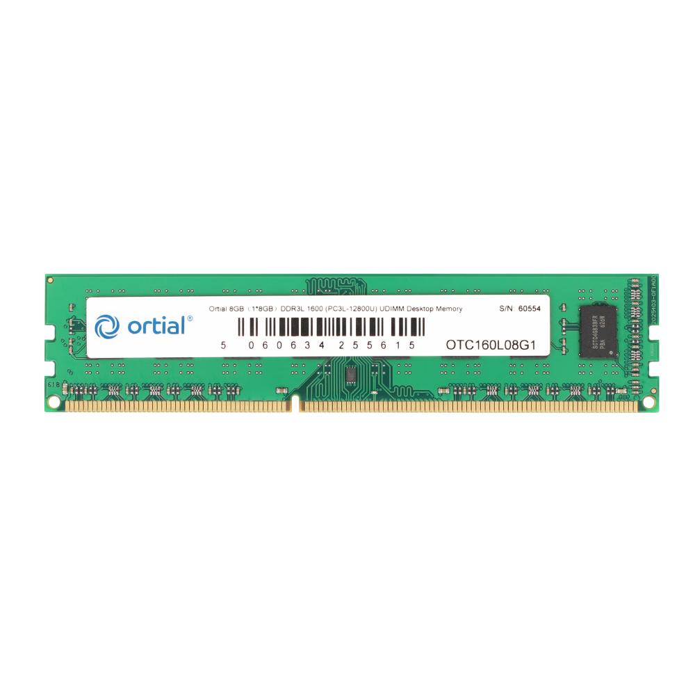 Ortial OTC160L08G1 memoria 8 GB 1 x 8 GB DDR3L 1600 MHz (ORTIAL 8GB [1*8GB] DDR3L 1600 [PC3L-12800U] UDIMM DESKTOP MEMORY)