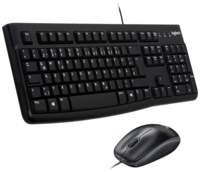 Logitech Desktop MK120 tastiera Mouse incluso USB QWERTZ Tedesco Nero