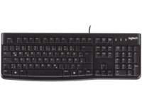 Logitech K120 Corded Keyboard tastiera USB QWERTZ Tedesco Nero