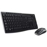 Logitech Wireless Combo MK270 tastiera Mouse incluso Casa RF Wireless QWERTY US International Nero, Argento