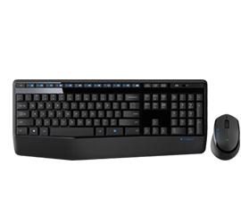 Logitech MK345 (Logitech Desktop MK345 Wireless Comfort [US/EU] black f?r Rechtsh?nder, Handballenauflage)