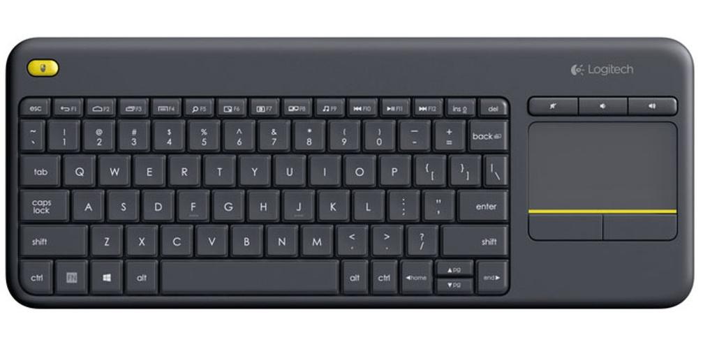 Logitech K400 Plus Tv tastiera Casa RF Wireless QWERTZ Tedesco Nero