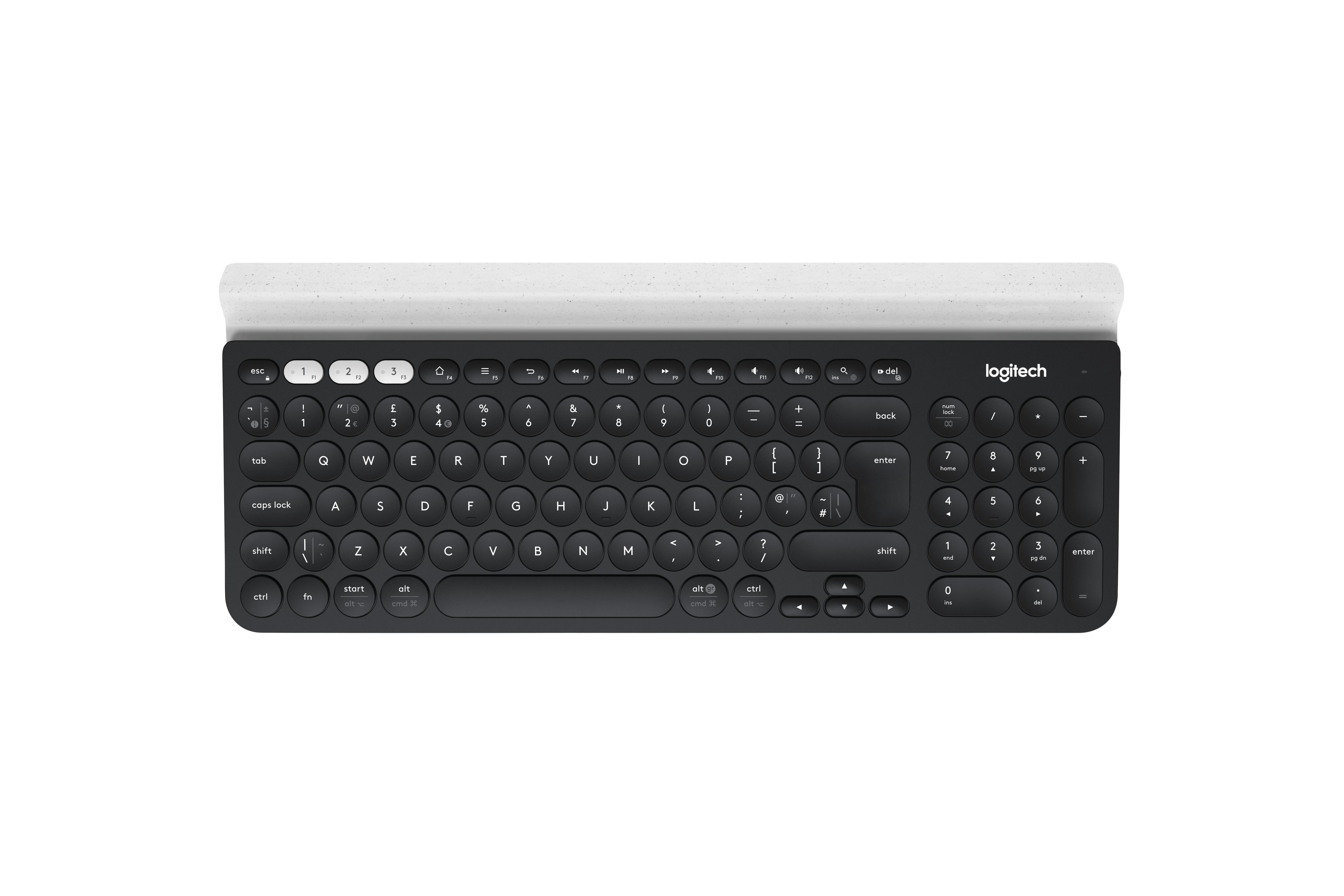 Logitech K780 Multi-Device Wireless Keyboard tastiera RF senza fili Bluetooth QWERTY Italiano Grigio Bianco (Logitech K780 Mul