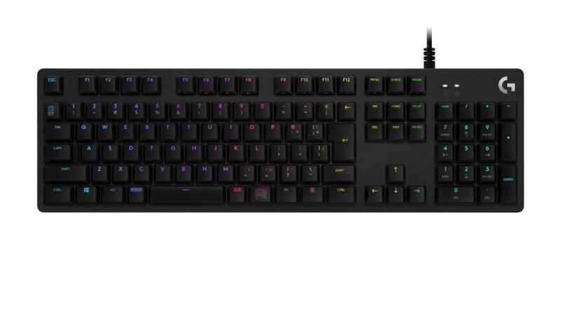 Logitech G512 Tastiera da gioco RGB meccanica in carbonio con illuminazione a chiave