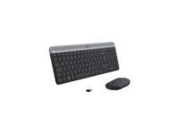 Logitech 920-009204 tastiera Mouse incluso Universale RF Wireless QWERTY US International Grafite (MK470 SLIM WRLS KEYB + MOUSE