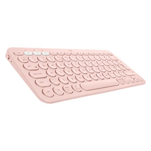 Logitech K380 Multi-Device tastiera Bluetooth AZERTY Francese Rosa