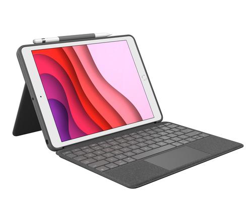 LOGITECH COMBO TOUCH - CLAVIER ET ÉTUI - AVEC TRACKPAD - RÉTROÉCLAIRÉ - APPLE SMART CONNECTOR - QWERTZ - SUISSE - GRAPHITE