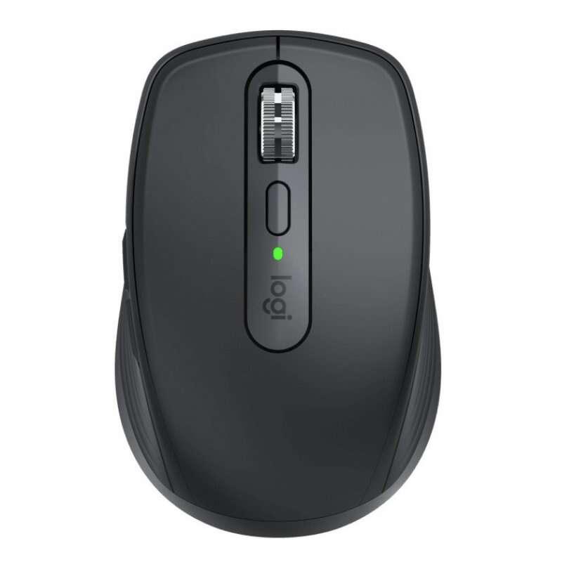 Logitech MX Anywhere 3 Mouse Compatto Performante Wireless Scroller Elettromagnetico Ergonomico Sensore 4000 DPI Pulsanti Cust