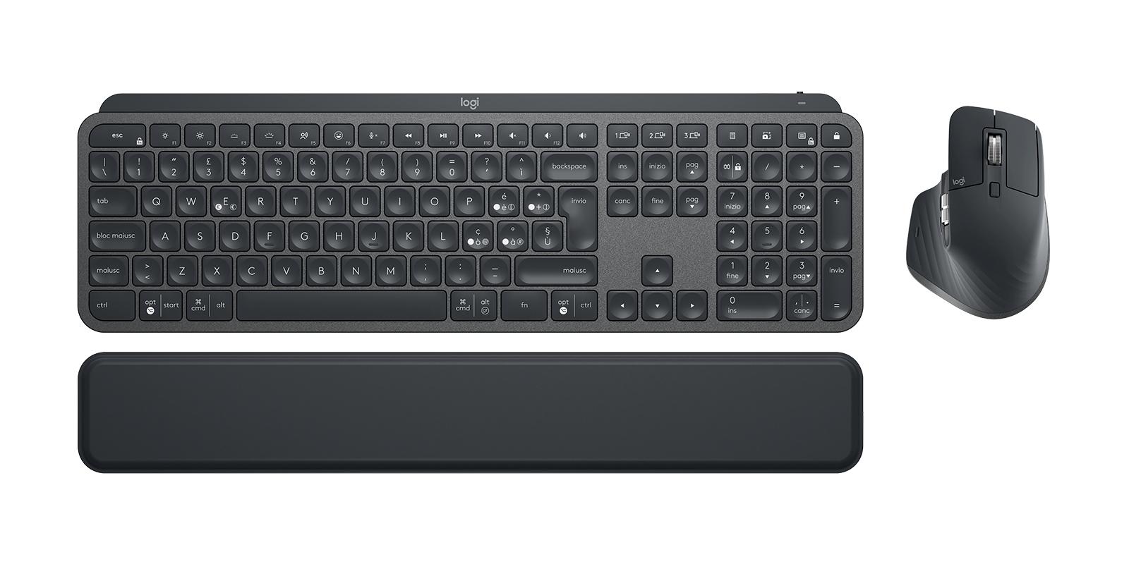 Logitech Mx Keys Combo For Business tastiera Mouse incluso Ufficio Bluetooth QWERTY Italiano Grafite