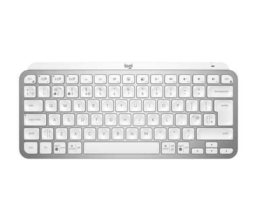 Logitech MX Keys Mini for Business tastiera RF senza fili + Bluetooth QWERTY Inglese britannico Alluminio, Bianco