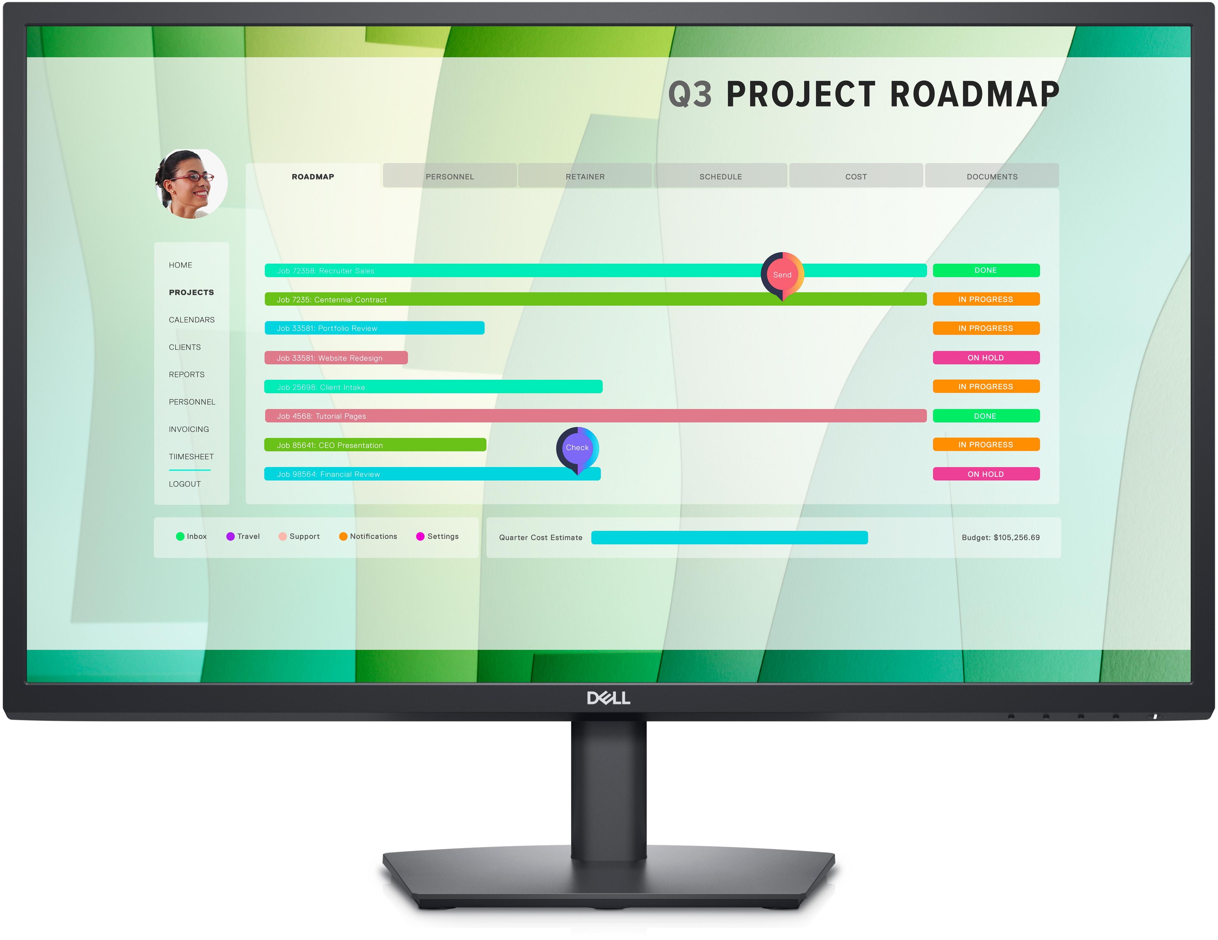 DELL E Series Monitor 27 - E2723HN (27 Monitor E2723HN 68.60cm - 27.0inch 169 IPS VGA HDMI - Warranty 12M)