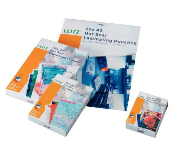 Leitz Pouches EVA pellicola per plastificatrice 25 pz