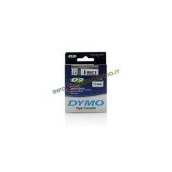 NASTRO ORIGINALE DYMO 61211 / S0721090 D2 - 12MM - BIANCO